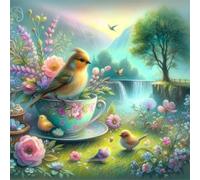 Puzzle 150 Pezzi Paesaggio primaverile, puzzle per Adulti 150 pezzi 65x65cm, Puzzles Giochi Rilassamento e Intelligence, puzzles Classici per Gioco Familiare, Festa Aziendale, Regalo Natale