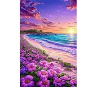Puzzle 150 Pezzi per Adulti, Fiori Dell'Oceano All'Alba, Esercitare la Memoria, Migliorare la Concentrazione Lettere sul Retro, Giocattolo Regalo per Uomini Donne e Anziani 35 x 25 cm