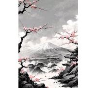 Puzzle 150 Pezzi Pittura a Inchiostro Floreale, Giochi Educativi, Intrattenimento Creativo, Divertimento, Puzzle per Adulti 150 Pezzi