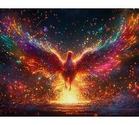 Puzzle 150 Pezzi-Puzzle Adatti ad Adulti e Tutte le Età, Jigsaw Fenice, Jigsaw Animale, Divertimento Per Adulti, Made In China, Istruzione Giocattolo di Sfida Giocoo, Decorazione Della Casa Regalo L-3