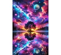 Puzzle 150 Pezzi, Puzzle per Adulti Albero Dell'Alba Spaziale 35x25 cm, Impossibile Difficile Puzzles Impegnativo Come Regalo e Decorazione per Pareti