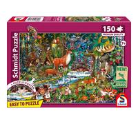 Puzzle 150 pezzi Schmidt Spiele Animali delle foreste d'Europa Illustrato Verde - Nouvo
