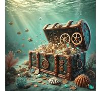 Puzzle 150 Pezzi Tesoro ritrovato, puzzle per Adulti 150 pezzi 65x65cm, Puzzles Giochi Rilassamento e Intelligence, puzzles Classici per Gioco Familiare, Festa Aziendale, Regalo Natale