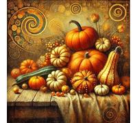 Puzzle 150 Pezzi Zucca retrò, puzzle per Adulti 150 pezzi 65x65cm, Puzzles Giochi Rilassamento e Intelligence, puzzles Classici per Gioco Familiare, Festa Aziendale, Regalo Natale