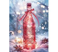 Puzzle 1500 Pezzi Adulti, Giochi Educativo e Giocattoli Sfida, Puzzles Divertenti per Uomo e Donna, jigsaw puzzle adulti Regalo, Tema:Bottiglia a farfalla