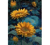 Puzzle 1500 Pezzi Adulti Girasoli Laghetto Loto, Fai da Te puzzle difficili adulti 1500 pezzi 87x57cm, Intrattenimento Creativo, Divertimento, Gioco di Abilità per Tutta la Famiglia