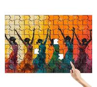 Puzzle 1500 Pezzi Africa, Donna Puzzle Adulti, Giocattolo Educativo Colorato e Interessante Impostato con Scatola, Sfida Impossibile Gioco Arte Educativo per Unico Regalo Donna Decorazioni Casa S-6