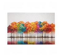 Puzzle 1500 Pezzi Albero Puzzle Colore Adulti Arte Grandi Dimensioni Jigsaw di Legno con una Scatola, Impossibili Jigsaw Gioco Familiare for Adulti Principiante, Home Decor Regalo Donna 87x57cm D-631