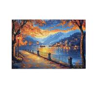Puzzle 1500 Pezzi Autunno Puzzle Cielo stellato Adulti Arte Grandi Dimensioni Jigsaw di Legno con una Scatola e Poster, Impossibili Jigsaw Gioco Familiare for Adulti, Home Decor Regalo 87x57cm E-1866