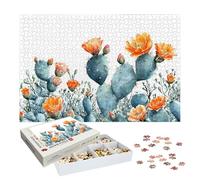 Puzzle 1500 Pezzi Cactus, Puzzle Fiore 1500 Pezzi Arte per Adulti e Bambini, Misura: 87x57 cm, Puzzles Legno per Adulti con Squisita Scatola di Imballaggio, Idea Regalo Donna, Regalo Uomo, -8187