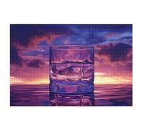 Puzzle 1500 pezzi Cocktail, Puzzle 1500 pezzi Adulti, Gioco Educativo Fai Da Te con Scatola Regalo per Adulti, Legno Spesso e Resistente, Impegnativi Rompecapo, Regalo Donne Uomini,(Tramonto) A-63