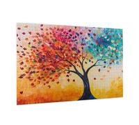 Puzzle 1500 Pezzi Colore Puzzle Adulti Albero Della Vita Pattern con Confezione Regalo, Fai Da Te Puzzles di Legno Giochi Casual Gioco di Abilità per Tutta la Famiglia, Home Room Decor 87x57cm -35Y