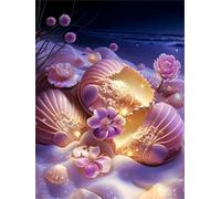 Puzzle 1500 pezzi, Conchiglia di Fiore Viola Puzzle Classici per Adulti, Giocattoli di Gioco Impegnativi, puzzle Impossibile, Puzzles per Gioco Familiare, Regalo per Amore e Amico 87 x 57 cm