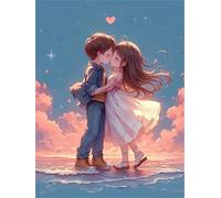 Puzzle 1500 pezzi, Coppia Sulla Spiaggia Puzzle Classici per Adulti, Giocattoli di Gioco Impegnativi, puzzle Impossibile, Puzzles per Gioco Familiare, Regalo per Amore e Amico 87 x 57 cm