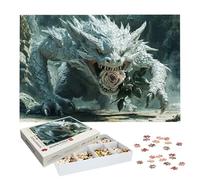 Puzzle 1500 Pezzi Drago, Puzzle Fiore 1500 Pezzi Arte per Adulti e Bambini, Misura: 87x57 cm, Puzzles Legno per Adulti con Squisita Scatola di Imballaggio, Idea Regalo Donna, Regalo Uomo, -8351