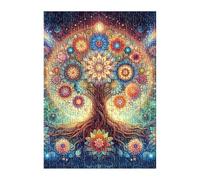 Puzzle 1500 Pezzi Fiore Albero della Vita, Gioco Educativo e Stimolante, Sviluppare Memoria, Logica e Manualità, Giochi Rilassamento e Intelligence Puzzle per Adulti 1500 Pezzi