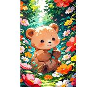 Puzzle 1500 Pezzi Fiore Animale Orso Puzzle Adulti 87 x 57 cm Giochi Rilassamento e Intelligence 1500 Pezzi Puzzles per Uomini e Donne Regalo Creativo per il Relax