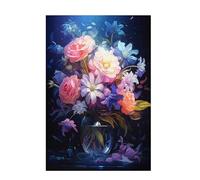 Puzzle 1500 Pezzi Fiore Puzzle Sogno Adulti Arte Grandi Dimensioni Jigsaw di Legno con una Scatola, Impossibili Jigsaw Gioco Familiare for Adulti Principiante, Home Decor Regalo Donna 87x57cm D-817
