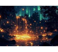 Puzzle 1500 Pezzi Foresta Puzzle Adulti Sfida Impossibili Jigsaws Sogno Classica 3D Pattern Art Jigsaws per Divertimento Adulti e Bambina, Gioco Familiare, Festa Aziendale, Amore e Amico 87x57cm C-821