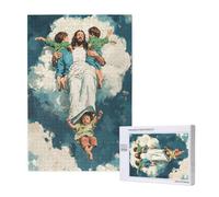 Puzzle 1500 Pezzi Gesù Puzzle Angelo Grandi Dimensioni per Adulti Con Scatola di Imballaggio e Immagini di Riferimento, Giochi Rilassamento e Intelligence, Come Regalo per Amici e Amanti M-1256