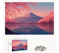 Puzzle 1500 Pezzi - Giappone & Monte Fuji - Puzzle in Legno Durevole con Lettere sul Retro - 87 x 57 cm - Hobby Creativo Senza Polvere - Articolo per Collezionisti e 14 Anni in Su P3#542