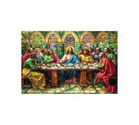 Puzzle 1500 Pezzi L'Ultima Cena Puzzle 1500 Pezzi Adulti Flower, Puzzles Legno con Scatola di Carta Colorata e Borsa a Rete Portatile, Puzzles per Decorazioni Parete Regalo 60 x 90Cm LZPT-03797