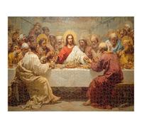 Puzzle 1500 Pezzi L'Ultima Cena & Religione Puzzle in Legno Durevole 1T#649 | Puzzle in Legno, Tagliati con Precisione, Inchiostro dai Colori Vivaci, Hobby Statico, Decorazione per Casa, Regalo, 57x87cm