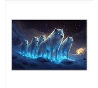Puzzle 1500 Pezzi Lupo Animale Puzzle Grandi Dimensioni per Adulti 87 x 57cm, Adulti Difficili Impossible Giochi, Rilassamento e Intelligence, Jigsaw Personalizzato Regalo per Maschio e Femmina L-7