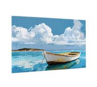 Puzzle 1500 Pezzi Mare Puzzle Adulti Nave Pattern Design con Confezione Regalo, Fai Da Te Puzzles di Legno Giochi Casual Gioco di Abilità per Tutta la Famiglia, Home Room Decor 87 x 57 cm -1580Y