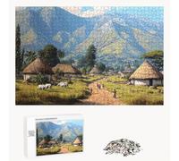 Puzzle 1500 Pezzi - Montagna & Aree rurali - Puzzle in Legno Durevole con Lettere sul Retro - 87 x 57 cm - Hobby Creativo Senza Polvere - Articolo per Collezionisti e 14 Anni in Su P3#322