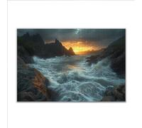 Puzzle 1500 Pezzi Oceano Tramonto Puzzle Grandi Dimensioni per Adulti 87 x 57cm, Adulti Difficili Impossible Giochi, Rilassamento e Intelligence, Jigsaw Personalizzato Regalo per Maschio e Femmina M-5