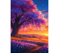 Puzzle 1500 Pezzi Paesaggio Alberi Tramonto Gioco Educativo Sfida Impossibile Divertente Adatto Come Decorazione da Parete e Regalo Puzzle Classici 1500 Pezzi 87 x 57 cm