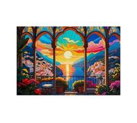 Puzzle 1500 Pezzi Paesaggio Costiero All'Alba Puzzle Adulti 87 x 57 cm Giochi Rilassamento e Intelligence 1500 Pezzi Puzzles per Uomini e Donne Regalo Creativo per il Relax