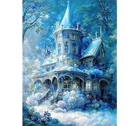 Puzzle 1500 pezzi, Paesaggio del Castello Blu Puzzle Classici per Adulti, Giocattoli di Gioco Impegnativi, puzzle Impossibile, Puzzles per Gioco Familiare, Regalo per Amore e Amico 87 x 57 cm