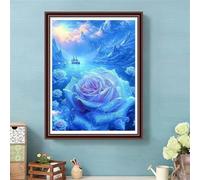 Puzzle 1500 pezzi, Paesaggio di Rose Blu Puzzle Classici per Adulti, Giocattoli di Gioco Impegnativi, puzzle Impossibile, Puzzles per Gioco Familiare, Regalo per Amore e Amico 87 x 57 cm