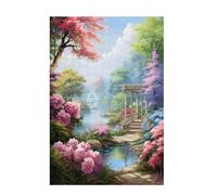 Puzzle 1500 Pezzi Paesaggio Puzzle Sogno Adulti Arte Grandi Dimensioni Jigsaw di Legno con una Scatola e Poster, Impossibili Jigsaw Gioco Familiare for Adulti, Home Decor Regalo Donna 87x57cm D-1544