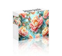 Puzzle 1500 Pezzi Peonia, Giochi Educativi Giochi di Puzzle Farfalla, Decorazione della Casa, Qualità Premium Arti Mestieri, Colorato Divertimento per Casa e Adulti Regalo Creativi 10 Anni Maschio S-2