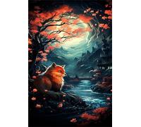 Puzzle 1500 Pezzi per Adulti, Animali Fiume Castle, Esercitare la Memoria, Migliorare la Concentrazione Lettere sul Retro, Giocattolo Regalo per Uomini Donne e Anziani 87 x 57 cm