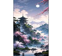 Puzzle 1500 Pezzi per Adulti, Paesaggio Montagna Luna, Esercitare la Memoria, Migliorare la Concentrazione Lettere sul Retro, Giocattolo Regalo per Uomini Donne e Anziani 87 x 57 cm