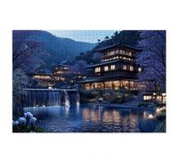 Puzzle 1500 Pezzi per Adulti, Puzzle Paesaggio Motivo per Adulti, Rompecapo in Legno Impegnativi, Legno Spesso e Resistente, Impegnativi Rompecapo, Natalizie Regalo Donne Uomo, Tema: Villetta S-78