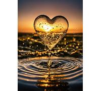 Puzzle 1500 Pezzi per Adulti,Puzzles Artistico,Gocce d'amore puzzle Fai da te Intrattenimento Creativo, puzzles Classico Regali per la casa