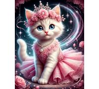 Puzzle 1500 Pezzi per Adulti Simpatica Gatta Rosa, Attività Antistress e Creativa, per Quadri da Parete (87x57 cm)