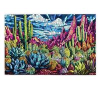 Puzzle 1500 Pezzi, Puzzle 1500 Pezzi per Adulti, Gioco Educativo Fai Da Te con Scatola Regalo per Adulti, Legno Spesso e Resistente, Impegnativi Rompecapo, Idea Regalo Donne e Uomo, Tema: Cactus, Y-13
