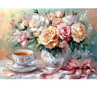 Puzzle 1500 Pezzi, Puzzle Astratto Jigsaw Adulti Classici legno Gioco, Mazzo di fiori Jigsaw Giochi Rilassamento Intelligence, Idea Regalo per Lei o Lui, Consigliato a Partire dai 14 Anni 87x57cm g-54