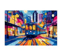 Puzzle 1500 Pezzi, Puzzle Città, Puzzles in Legno con Compact Box Tema Treno, Puzzles Classico per Adulti e Tutta la Famiglie, Divertimento, Idea Creativo Regalo Uomo Regalo Donna, Decorazione -1235