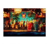 Puzzle 1500 Pezzi, Puzzle Cocktail per Adulti, Gioco Educativo con Scatola Regalo per Adulti, Giochi Educativo per Famiglie, Rompecapo per Natalizie Decorazioni casa, Uomo Regalo Donna (Estate) C-15