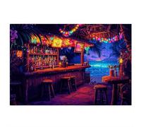 Puzzle 1500 Pezzi, Puzzle Cocktail per Adulti, Gioco Educativo con Scatola Regalo per Adulti, Giochi Educativo per Famiglie, Rompecapo per Natalizie Decorazioni casa, Regalo Donna (Animato) Z-63