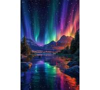 Puzzle 1500 Pezzi, Puzzle per Adulti Illuminazione Dell'Aurora Boreale 87x57 cm, Impossibile Difficile Puzzles Impegnativo Come Regalo e Decorazione per Pareti