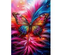 Puzzle 1500 Pezzi, Puzzle per Adulti Piume Farfalla 87x57 cm, Impossibile Difficile Puzzles Impegnativo Come Regalo e Decorazione per Pareti