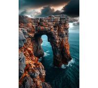 Puzzle 1500 Pezzi, Puzzle per Adulti Scogliera Oceano 87x57 cm, Impossibile Difficile Puzzles Impegnativo Come Regalo e Decorazione per Pareti